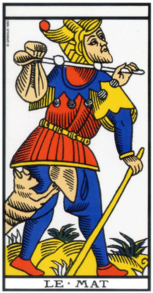 tarot, cartes, le mat
